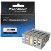 Image de PrintAbout huismerk Inktcartridge PFI-120MBK/BK/C/M/Y 5-kleuren Multipack Geschikt voor Canon