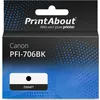 Image de PrintAbout huismerk Inktcartridge PFI-706BK Zwart Hoge capaciteit Geschikt voor Canon