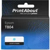 Image de PrintAbout huismerk Inktcartridge T804 (C13T804500) Licht-cyaan Geschikt voor Epson