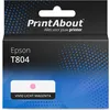 Image de PrintAbout huismerk Inktcartridge T804 (C13T804600) Vivid licht magenta Geschikt voor Epson