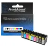 Image de PrintAbout huismerk Inktcartridge T7601/02/03/04/05/06/07/08/09 Kleurenbundels Multipack Geschikt voor Epson