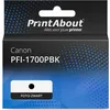 Image de PrintAbout huismerk Inktcartridge PFI-1700PBK Foto-zwart Geschikt voor Canon