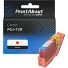 Image de PrintAbout huismerk Inktcartridge PGI-72R Rood Geschikt voor Canon