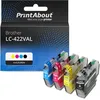 Image de PrintAbout huismerk Inktcartridge LC-422VAL 4-kleuren Multipack Geschikt voor Brother