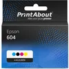 Image de PrintAbout huismerk Inktcartridge 604 (C13T10H64010) 4-kleuren Multipack Geschikt voor Epson