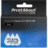 Image de PrintAbout huismerk Inktcartridge CLI-581XL BK Zwart Hoge capaciteit Geschikt voor Canon