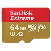 Image de SanDisk Extreme - Carte mÃ©moire flash (adaptateur microSDXC vers SD inclus(e)) - 64 Go - A2 / Video Class V30 / UHS-I U3 / Class10 - microSDXC UHS-I