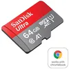 Image de Carte mémoire microSD SanDisk Ultra A1 64 Go Gris et rouge