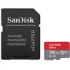 Image de SanDisk Ultra - Carte mémoire flash (adaptateur microSDXC vers SD inclus(e)) - 128 Go - A1 / UHS-I U1 / Class10 - microSDXC UHS-I