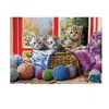 Image de Puzzle Eurographics - Chatons tricotés, 500 pièces XXL