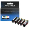 Image de PrintAbout huismerk Inktcartridge PGI-580XXL/CLI-581XXL BK/CMYK 5-kleuren Multipack Extra hoge capaciteit Geschikt voor Canon