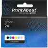 Image de PrintAbout huismerk Inktcartridge 24 (C13T24284012) 6-kleuren Multipack Geschikt voor Epson