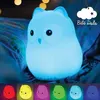 Image de Bébé Dodo Veilleuse Bébé & Enfant Lumière LED Douce Apaisante Incassable Rechargeable USB - Change de Couleur - Basse Consommation