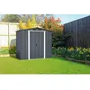 Image de Abri De Jardin - Métal - Duramax - 2,47 M² - 0,33 Mm - Anthracite - Dueco64pr