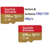 Image de Lot de 2 SanDisk Extreme 256 Go Micro SDXC Carte MÃ©moire flash - Class 10