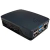 Image de Boîtier pour ordinateur monocarte raspberry pi® rb-casep4+06b noir 1 pc(s)