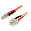 Image de StarTech.com 2m Fiber Optic Cable - Multimode Duplex 62.5/125 LSZH - LC/SC - câble de réseau - 2 m