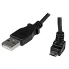 Image de StarTech.com Câble USB 2.0 A vers Micro B coudé vers le haut de 2 m - Cordon de charge / synchronisation - M/M - Noir - câble USB - 2 m