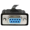 Image de StarTech.com Câble null modem série DB9 RS232 de 2 m - Cordon série DB9 vers DB9 - F/F - Noir - câble de modem nul - 2 m