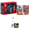 Image de Pack Console Nintendo Switch Néon + 2 Jeux Street Fighter + Flash LED OFFERT