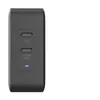 Image de V7 - Adaptateur secteur - 3 A - 2 connecteurs de sortie (USB-C) - noir