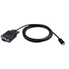 Image de V7 - Câble adaptateur - 24 pin USB-C (M) pour HD-15 (VGA) (M) - 2 m - vis moletées, support 1200 p 60 Hz - noir