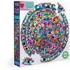 Image de Puzzle 500 pièces Eeboo Rond Multicolore