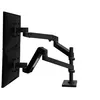 Image de Ergotron LX Pro - Kit de montage (bras d'empilage double) - modulaire - pour 2 écrans LCD - aluminium - noir - Taille d'écran : jusqu'à 27 pouces - montrable sur bureau