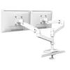 Image de Ergotron LX Pro - Kit de montage (bras d'empilage double) - pour 2 écrans LCD - montage à oeillet - aluminium - blanc - Taille d'écran : jusqu'à 24 pouces - montrable sur bureau