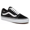 Image de Vans Vans Old Skool Baskets En Toile Noire / Blanche Pour Homme - 46
