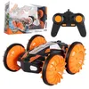 Image de LH-C013 2.4GHz 4 roues motrices Waterproof Double Side amphibie RC Stunt Car 360 ° Rotation wedazano162