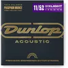 Image de Jeu de cordes guitare acoustique dunlop phosphore bronze light 11-52