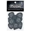 Image de 12 mediators Dunlop Tortex Pitch black 1.14 mm - 488P114