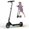 Image de Trottinette Ãlectrique Enfant Iscooter K2 Pro Noir, 3 Vitesses (5/10/16 Km/H),Moteur 150w, Pneus 6 Pouces, Led Multicolores, 6-12 Ans