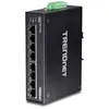 Image de TRENDnet TI-PG80 - Commutateur - non gÃ©rÃ© - 8 x 100/1000/10000 - Montage sur rail DIN, fixation murale - PoE+ (200 W) - Tension CC - ConformitÃ© TAA