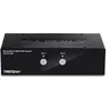 Image de TRENDnet TK 241DP - Commutateur écran-clavier-souris/audio/USB - 2 x KVM / audio / USB - 1 utilisateur local - de bureau - Conformité TAA