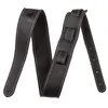 Image de Sangle Fender Monogrammed Leather cuir noir