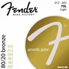 Image de Fender 70l Light Cordes Guitare Folk Acoustique 12-52