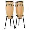 Image de Latin Percussion LPA646B-AW LP Aspire Wood Congas 10 +11 sur pieds