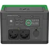 Image de Schneider OffGrid 330 - Centrale électrique portable - LCD, lithium-ion, 2 prises schuko CEE 7/3, onde sinusoïdale, 3 USB-A, 1 USB-C, chargeur sans fil - CA 230 V - 330 Watt - Lithium Ion - 332 Wh - connecteurs de sortie : 2 - noir, vert