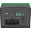 Image de APC Schneider OffGrid 330 - Centrale électrique portable - LCD, lithium-ion, 2 prises schuko CEE 7/3, onde sinusoïdale, 3 USB-A, 1 USB-C, chargeur sans fil - CA 230 V - 330 Watt - Lithium Ion - 332 Wh - connecteurs de sortie : 2 - noir, vert