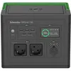 Image de Schneider OffGrid 730 - Centrale électrique portable - LCD, lithium-ion, 2 prises schuko CEE 7/3, onde sinusoïdale, 3 USB-A, 1 USB-C, chargeur sans fil - AC 195 - 265 / DC 12 -30 V - 700 Watt - Lithium Ion - 738 Wh - connecteurs de sortie : 2 - noir, ve