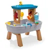 Image de Table D'eau Avec 10 Accessoires  Table De Jeu Enfant A Eau  Table D'activitÃ© Pour Le Jardin En Gris & Marron - Step2 Rain Showers Splash Tub