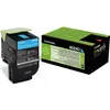 Image de Lexmark 80C2XC0 (802XC) Toner Cyaan Extra hoge capaciteit