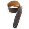 Image de Levys Leathers M4GF-DBR sangle de guitare en cuir rembourrée, marron