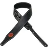 Image de Levys Leathers M17SS-BLK sangle de guitare en cuir (noir)