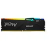 Image de Kingston FURY Beast RGB - DDR5 - module - 16 Go - DIMM 288 broches - 5200 MT/s / PC5-41600 - CL40 - 1.25 V - mémoire sans tampon - on-die ECC