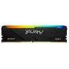 Image de Kingston FURY Beast RGB - DDR4 - module - 8 Go - DIMM 288 broches - 3600 MT/s / PC4-28800 - CL17 - 1.35 V - mémoire sans tampon - non ECC