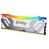 Image de Kingston FURY Renegade RGB - DDR5 - module - 24 Go - DIMM 288 broches - 4200 MHz / PC5-67200 - CL40 - 1.45 V - mémoire sans tampon - on-die ECC - blanc et argent