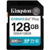 Image de Kingston Technology Kingston Canvas Go! Plus - Carte mémoire flash - 128 Go - Video Class V30 / UHS-I U3 / Class10 - SDXC UHS-I